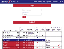 Tablet Screenshot of denver.bcycle.com