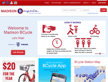 Tablet Screenshot of madison.bcycle.com