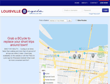 Tablet Screenshot of louisville.bcycle.com